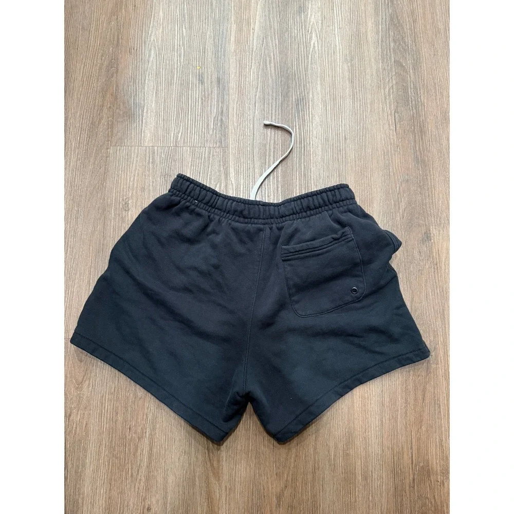 Nike Sportswear Essential Women Black Cotton Jersey Shorts Drawstring M 3555